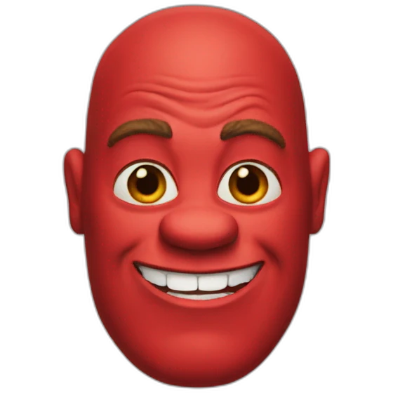 red-shrek emoji