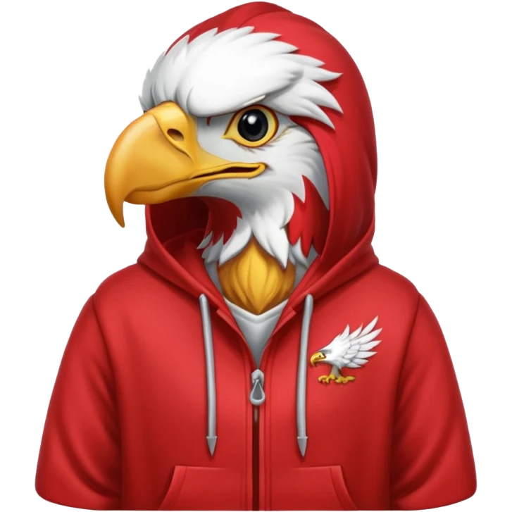 eagle with red hoodie emoji