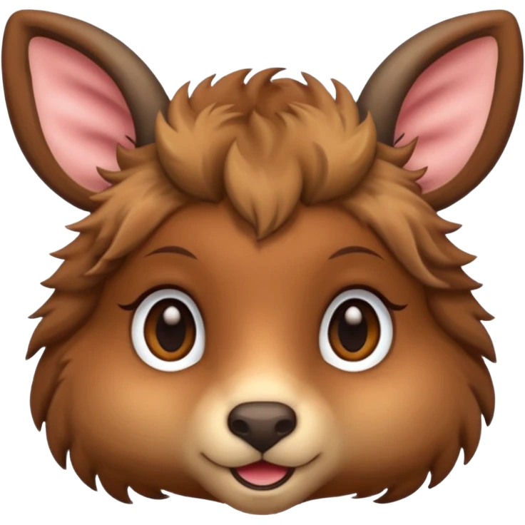 Doe face with little horn emoji
