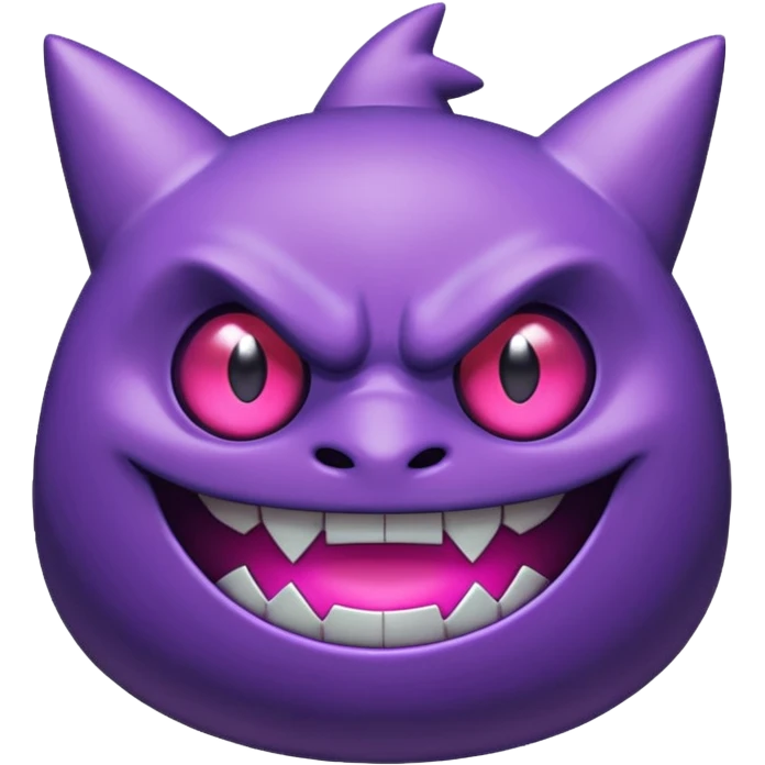 Pokemon legendary purple and pink mega gengar emoji