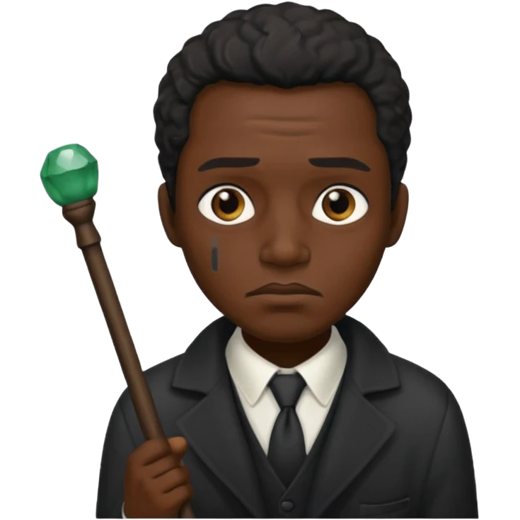 mage cane black stoned emoji