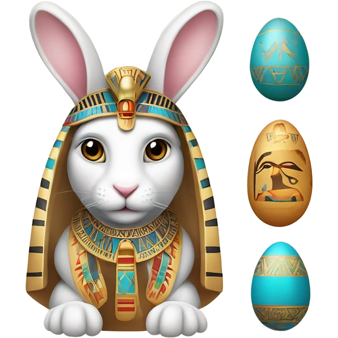 Egyptian Easter bunny emoji