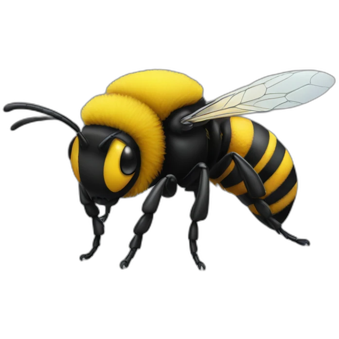creepy bee emoji