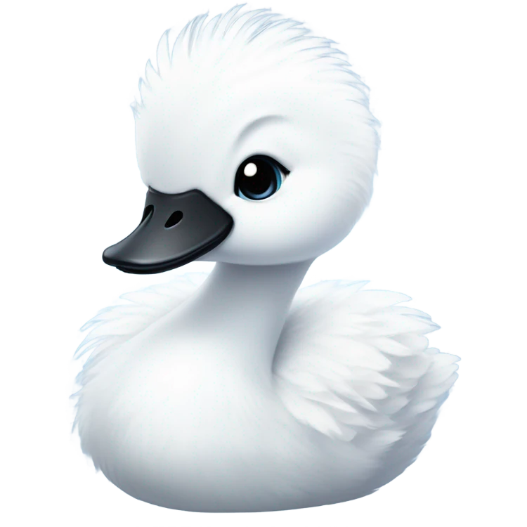 Baby blue swan  emoji
