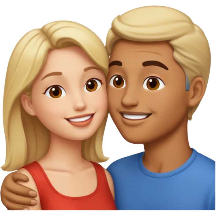 two people kissing emoji