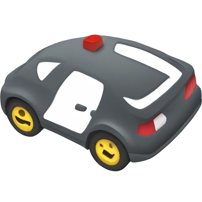 a car braking emoji