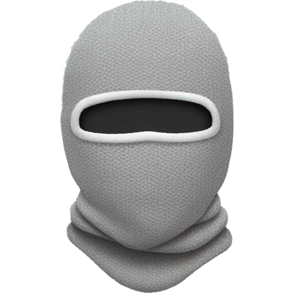 gray ski mask emoji