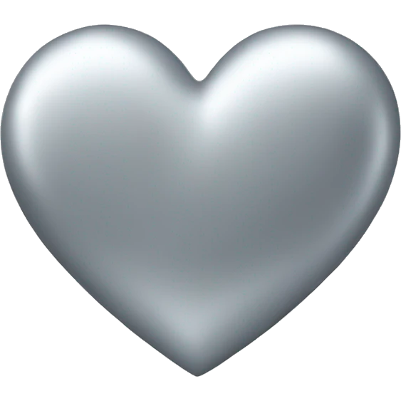Silver heart  emoji
