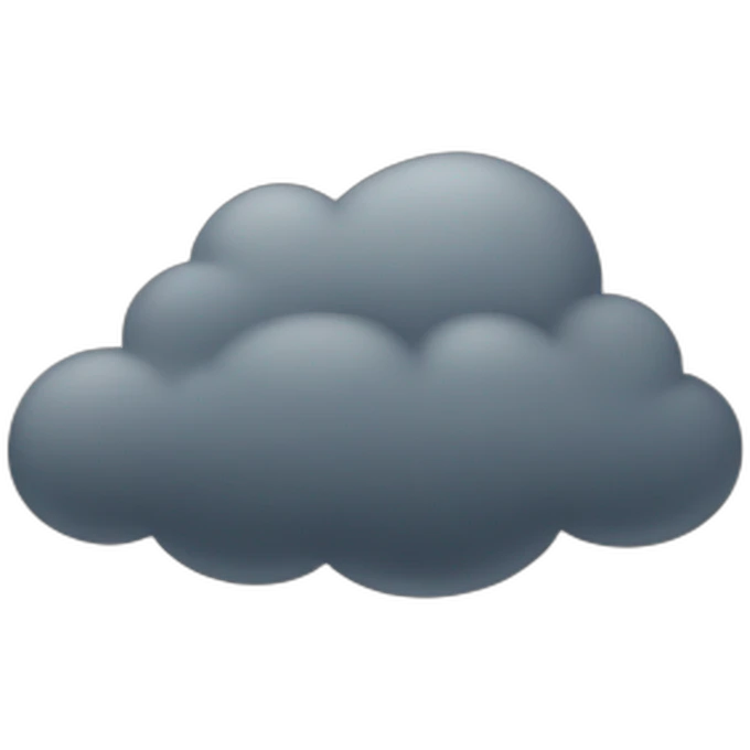 gloomy cloud emoji