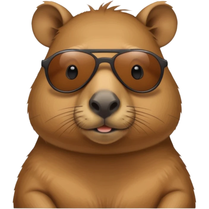 Capibara con lentes de sol emoji