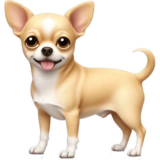 chihuahua beige and fat emoji