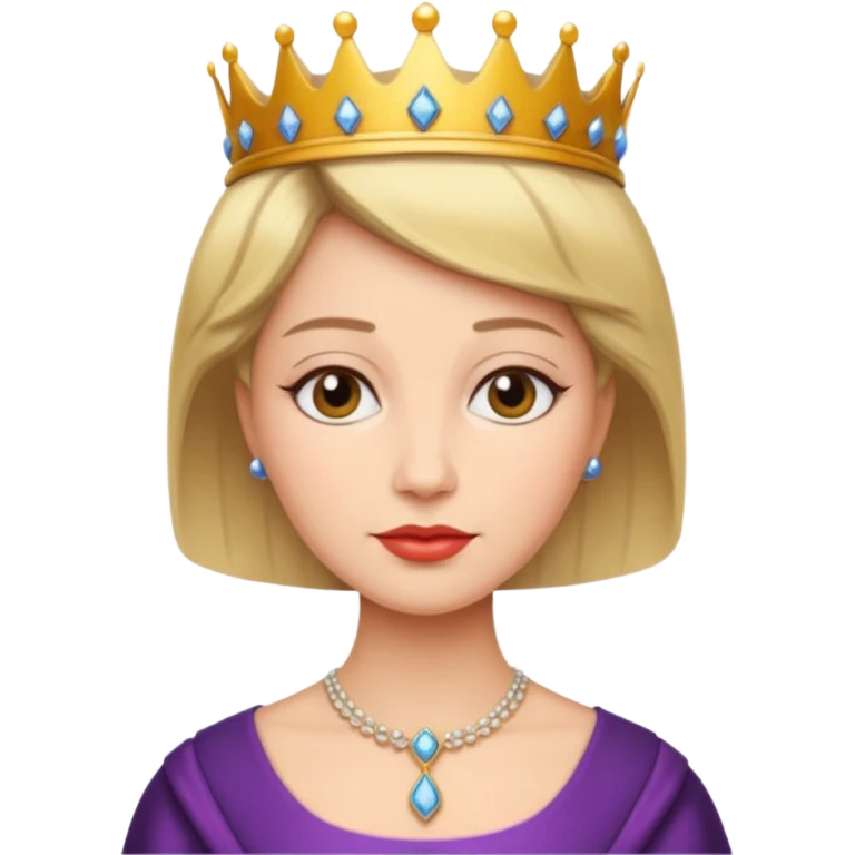 short hair queen emoji