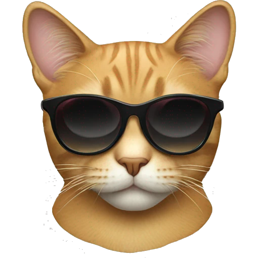 Cat with sunglasses emoji