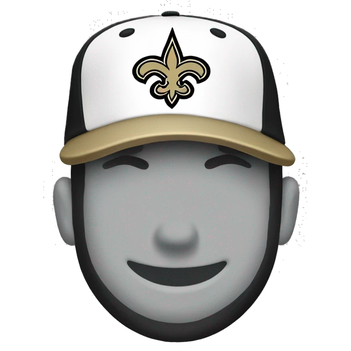 New Orleans saints baseball hat emoji