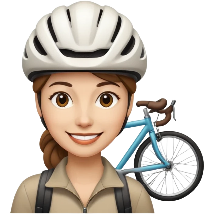 Wife with Bike Hat emoji