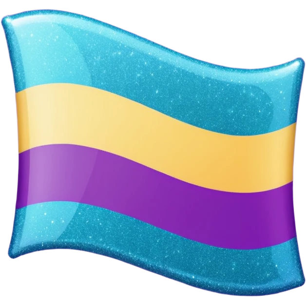 glitter cian and purple lgbtq emoji