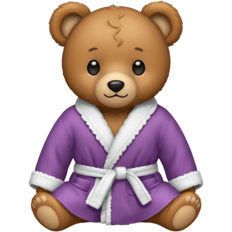 teddy bear bathrobe emoji