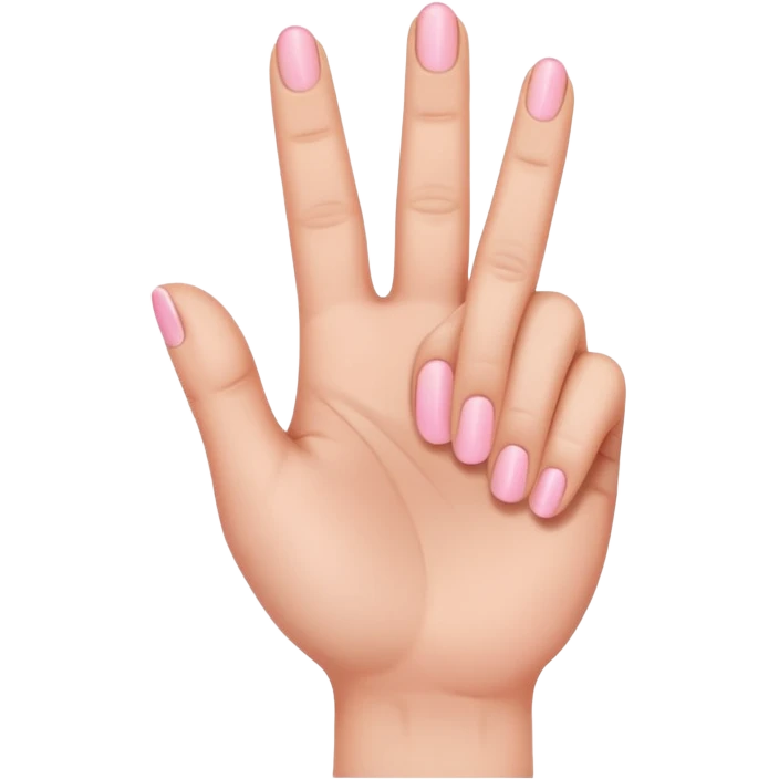 three-finger salute, pinky and thumb tucked emoji
