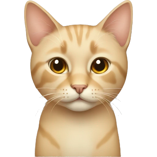 Beige cat  emoji