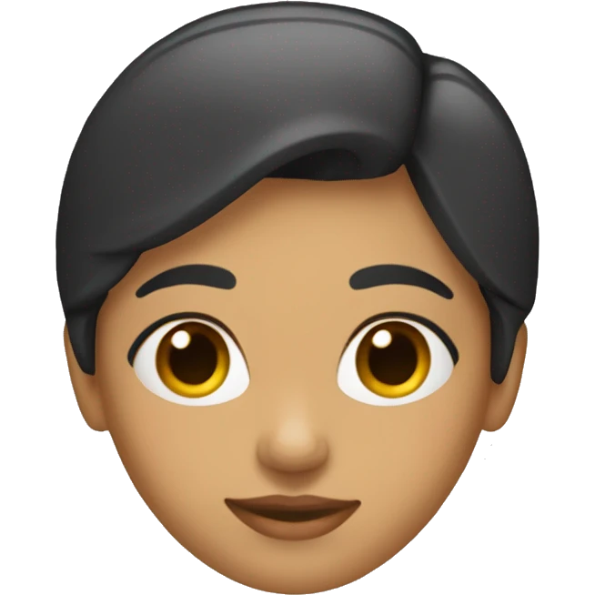 Mujer morena con pelo liso emoji