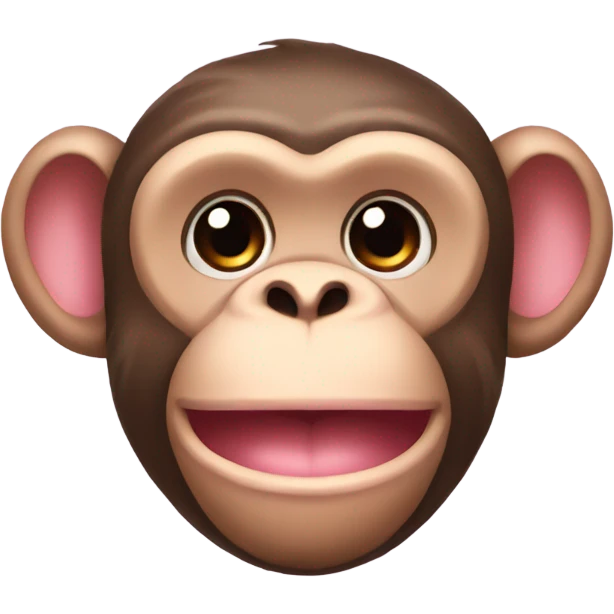 Monkey with a light pink bow emoji