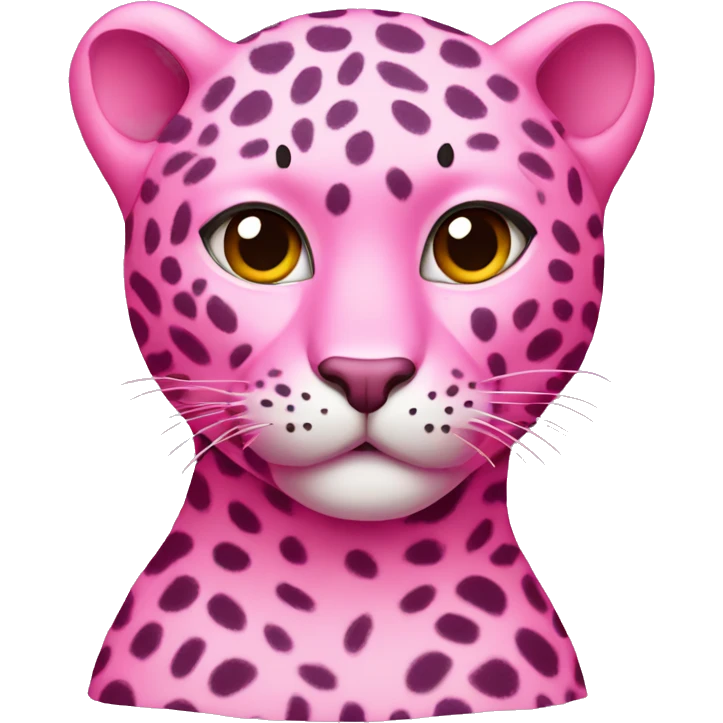 Pink leopard tint  emoji