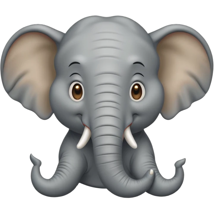 A happy elephant emoji