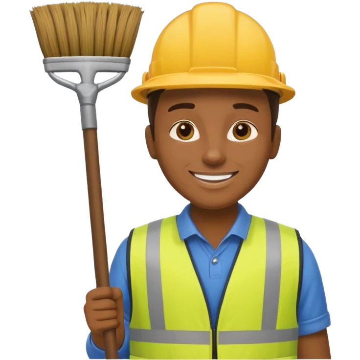 Street Cleaner - broom & vest





 emoji