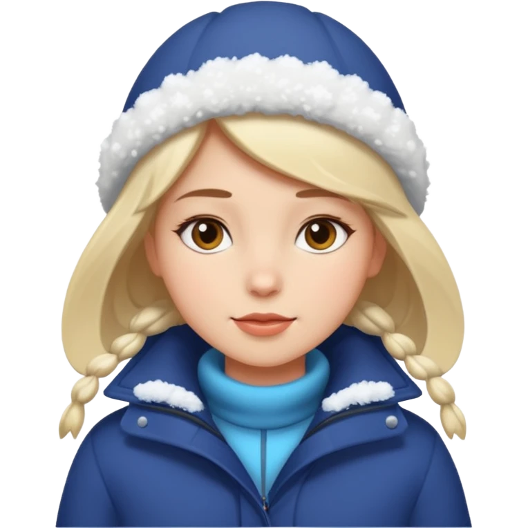 Lány hóba emoji