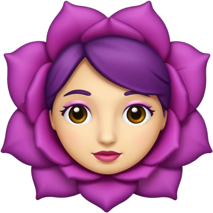 Rosa morada  emoji