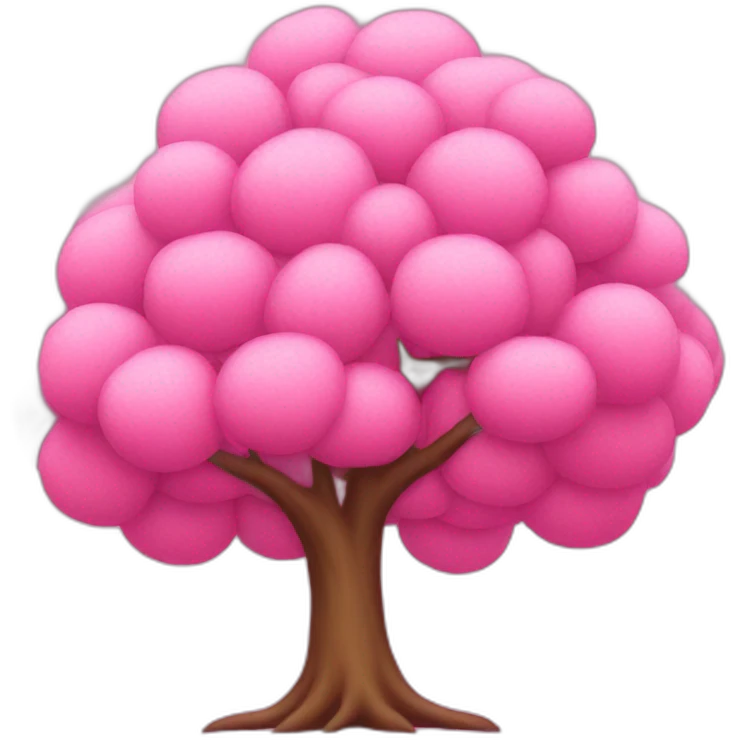 pink tree emoji