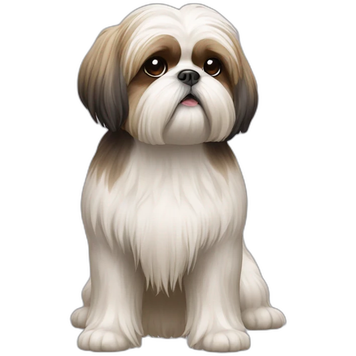 Dog Shih Tzu full-body emoji