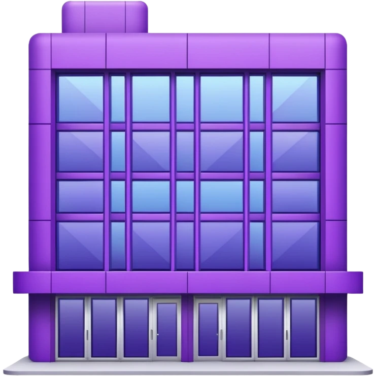 purple pickup point building emoji