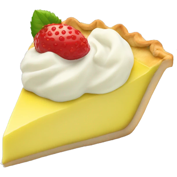 Pie de limón con crema  emoji