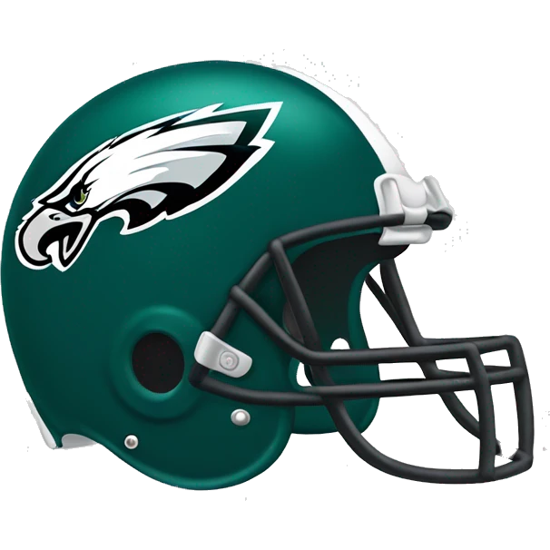 Philadelphia Eagles football helmet facing left emoji