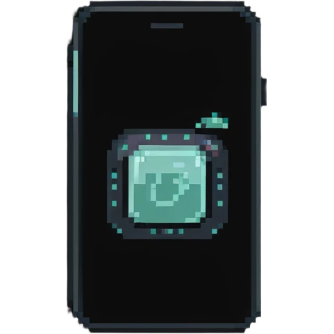 mobile contacts icon with phone and contact symbol emoji