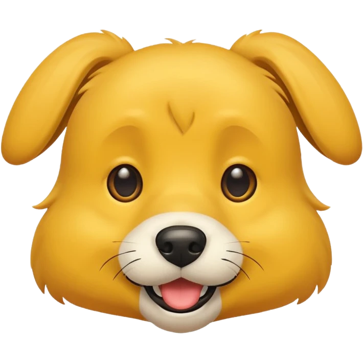 yellow dog emoji