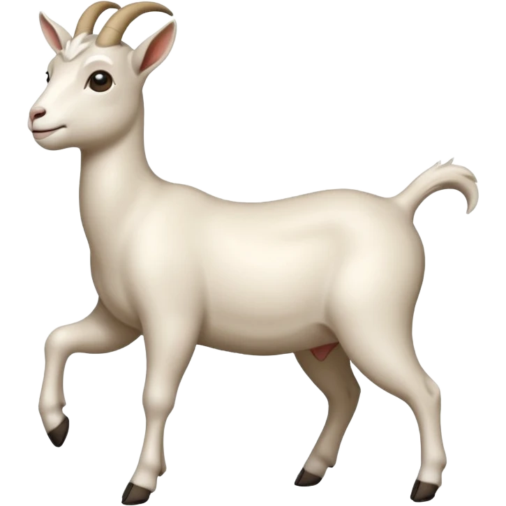 Goat dancing with her butt emoji