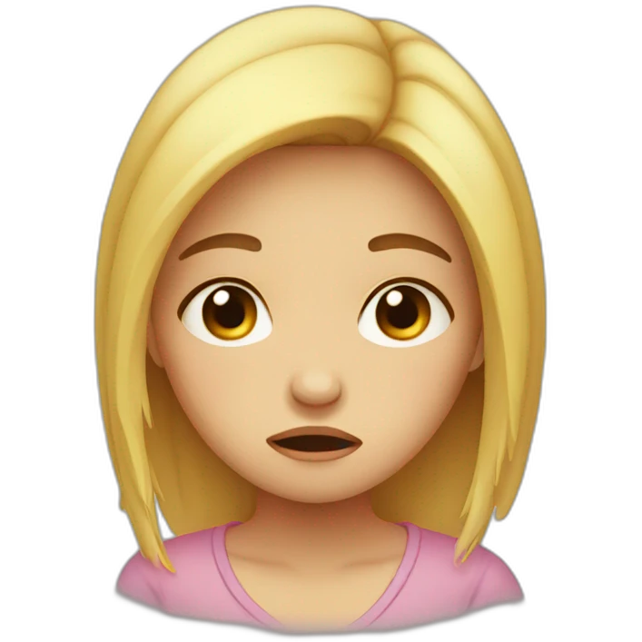 Crying girl emoji