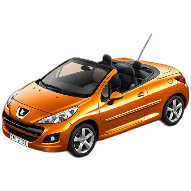 peugeot-207-Coupé-Cabriolet-orange emoji