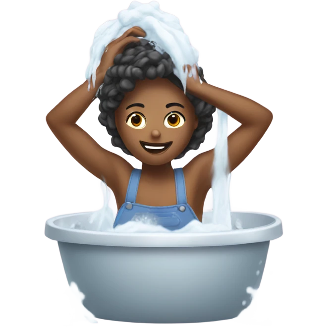 Washing hair girl emoji
