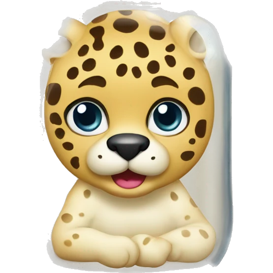 Jaguar in jar filled with liquid mayonaisse emoji