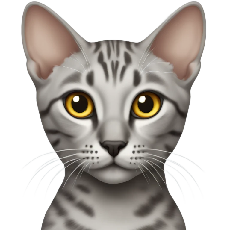Egyptian Mau kitty body emoji