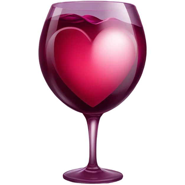Corazón de color vino emoji