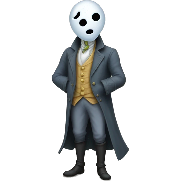 Nearly Headless Nick is a ghost in tattered noble attire with his head barely attached to his neck. Despite his eerie appearance, he carries an air of faded dignity. emoji