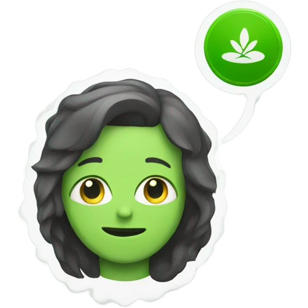 Green badge card emoji