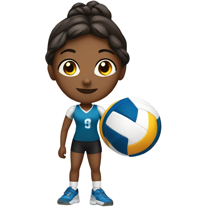 Girl with volleyball  emoji