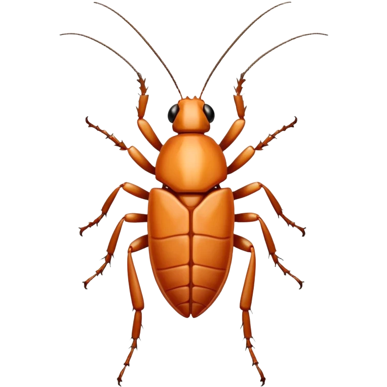 White cockroach emoji