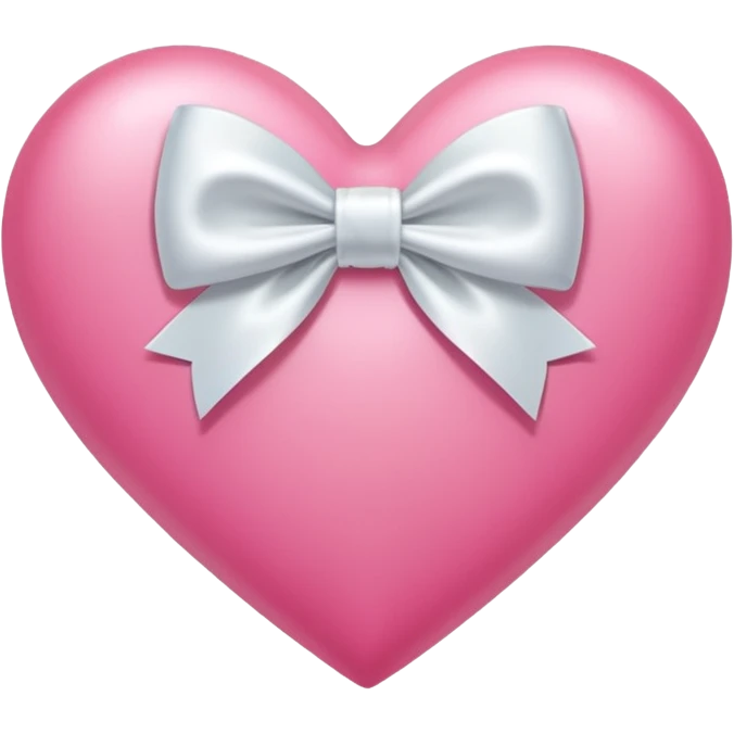A pink heart with bow emoji