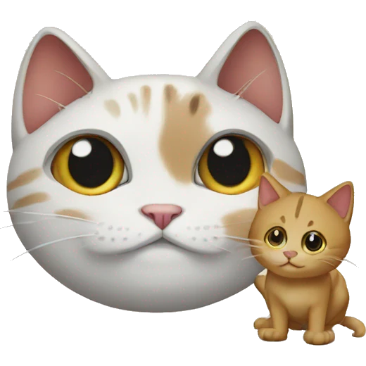Cat and doh emoji